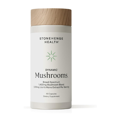 Stonehenge Dynamic Health Mushrooms 1,400 mg – 5 Mushroom Complex with Lion’s Ma