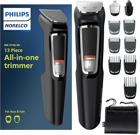 Philips Norelco Multi Groomer All-in-One Trimmer Series 3000-13 Piece Mens Groom
