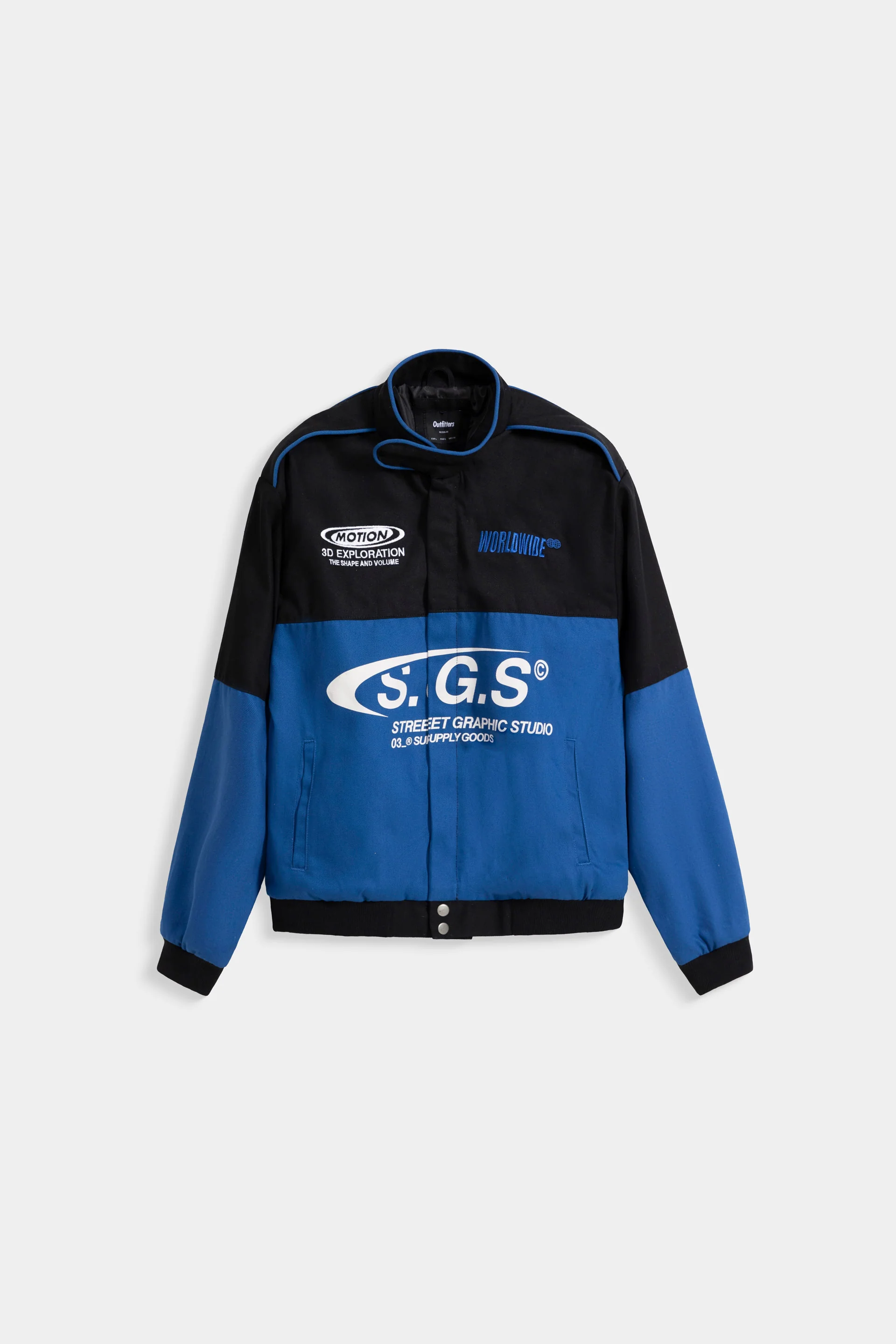 Block color sports jacket