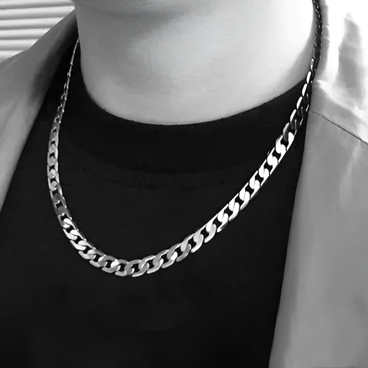 Cuban stainless chain necklace for boys