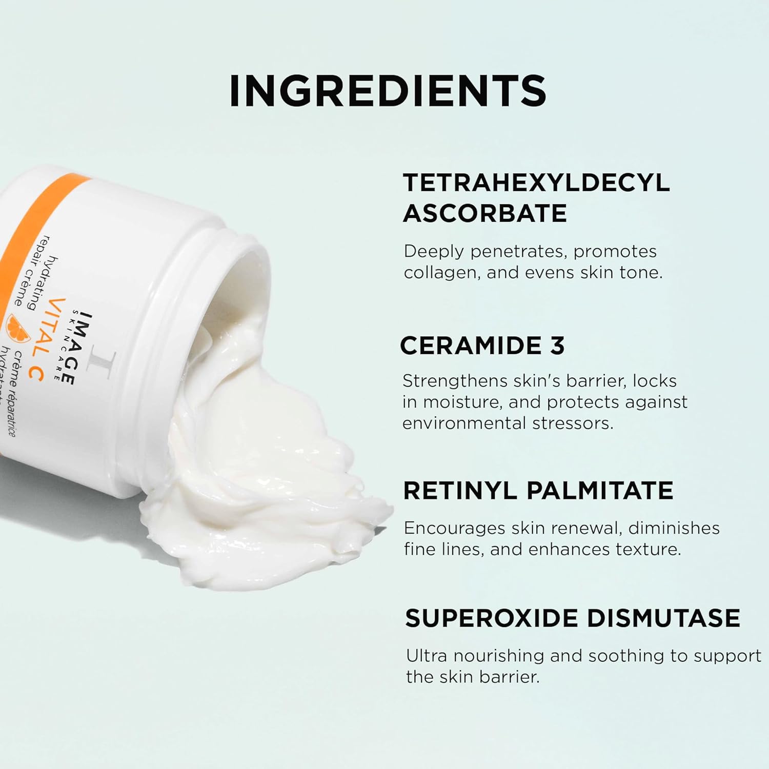 IMAGE Skincare VITAL C Hydrating Repair Crème | Night Face Cream with Hyaluronic