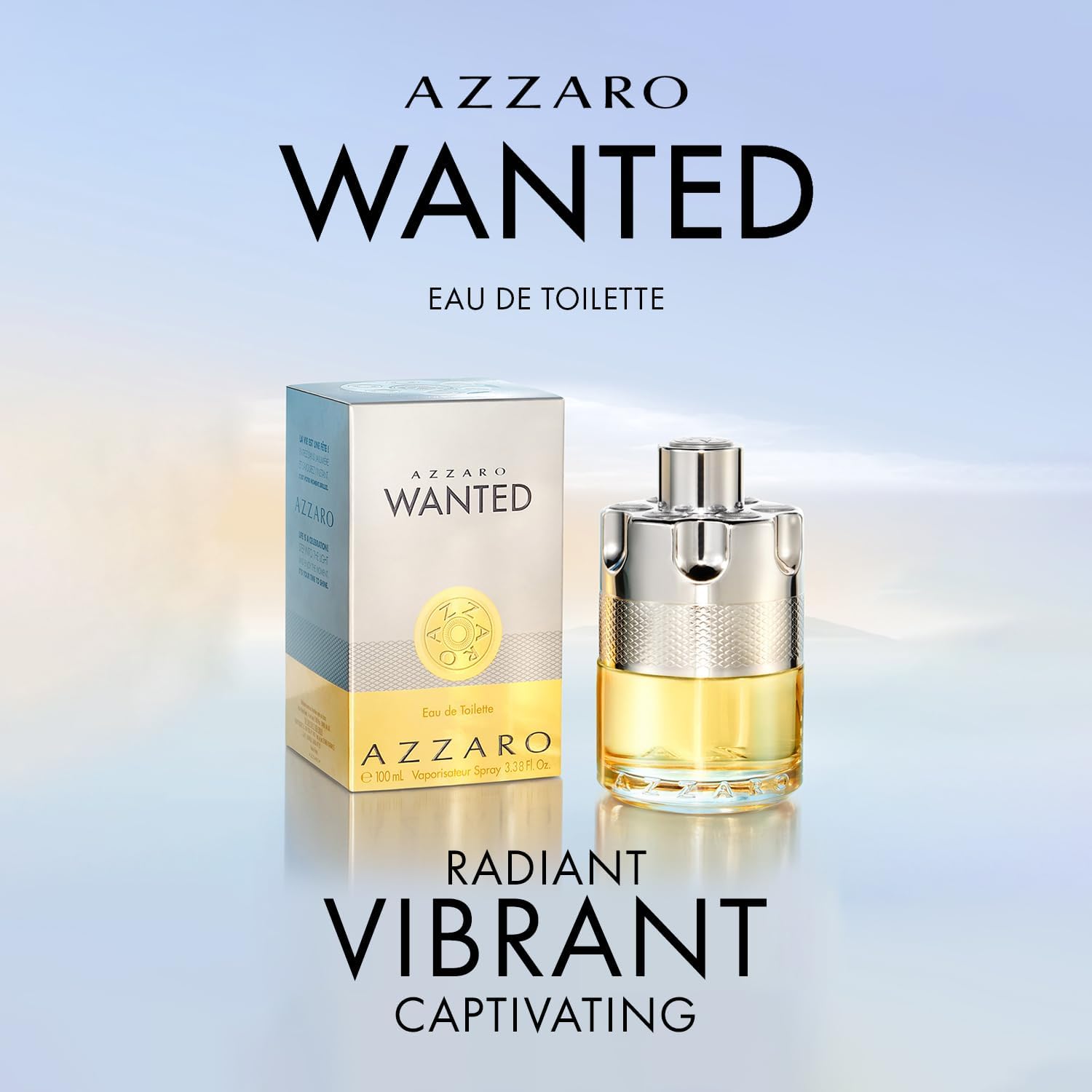 Azzaro Wanted Eau de Toilette – Woody, Citrus & Spicy Men’s Cologne with Cardamo
