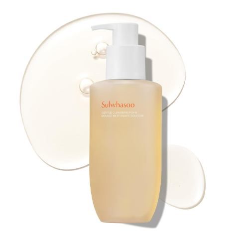 Sulwhasoo Gentle Cleansing Foam – Hydrating Gel-to-Foam Korean Face Wash with He