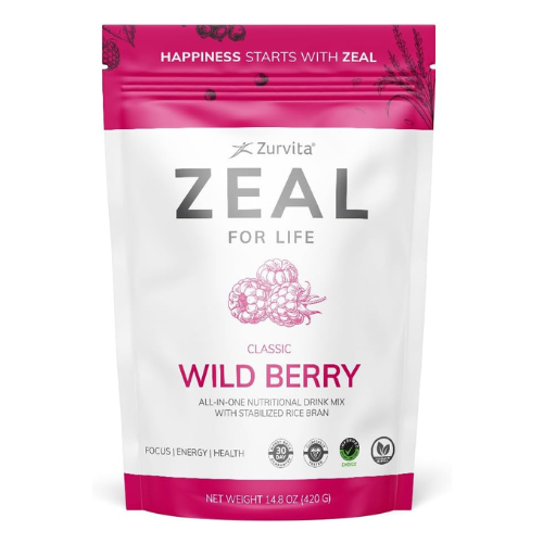 Zurvita Zeal for Life 30-Day Wellness Bag – Wild Berry Classic – Nutritional Sup