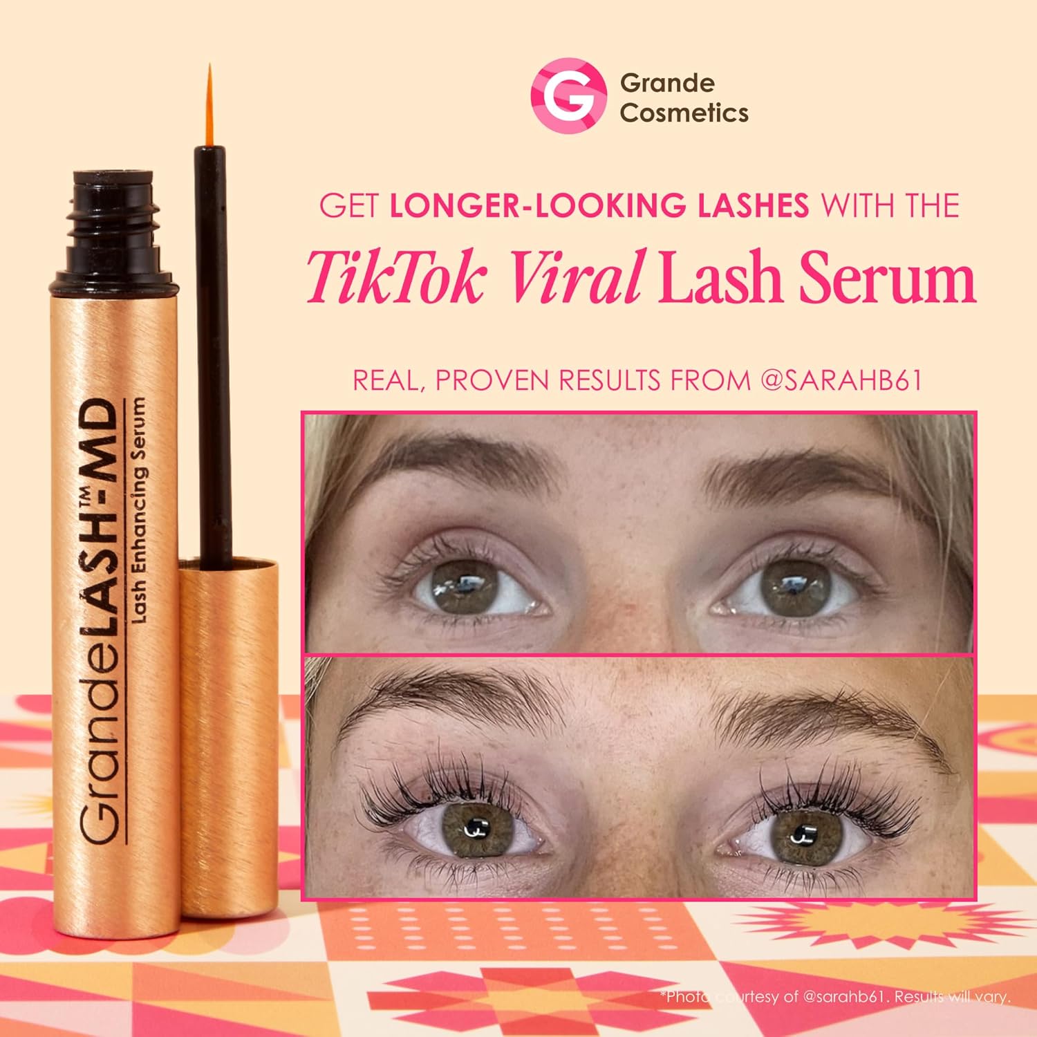 Grande Cosmetics Lash & Brow Care Systems – Multi-Step Enhancing Sets for Longer