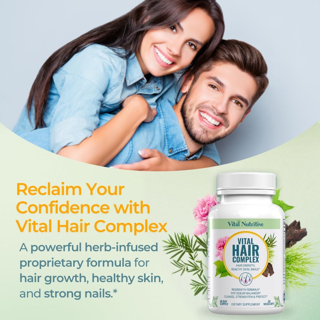 VITAL NUTRITIVE Vital Hair Complex – Biotin & Vitamin B Hair Supplement for Wome
