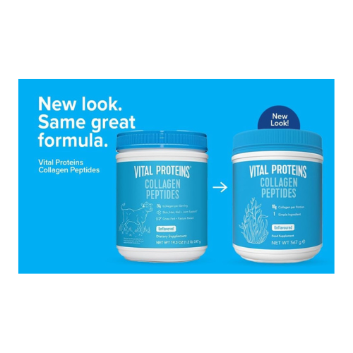 Vital Proteins Unflavored Collagen Peptides Powder – Supports Hair, Skin, Nails,