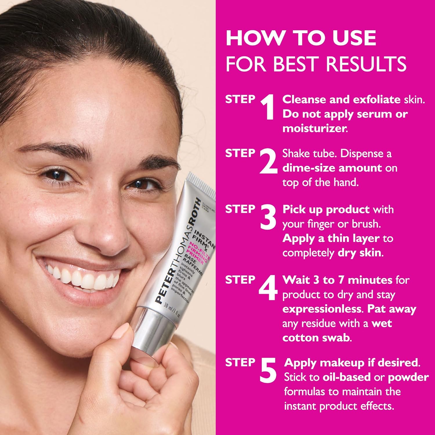 Peter Thomas Roth Instant FIRMx® No-Filter Primer – Instant Skin Tightener & Mak