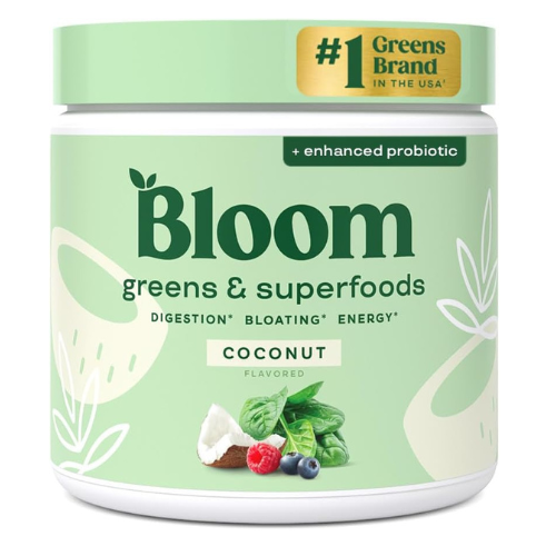Bloom Nutrition Superfood Greens Powder | Digestive Enzymes with Probiotics & Pr
