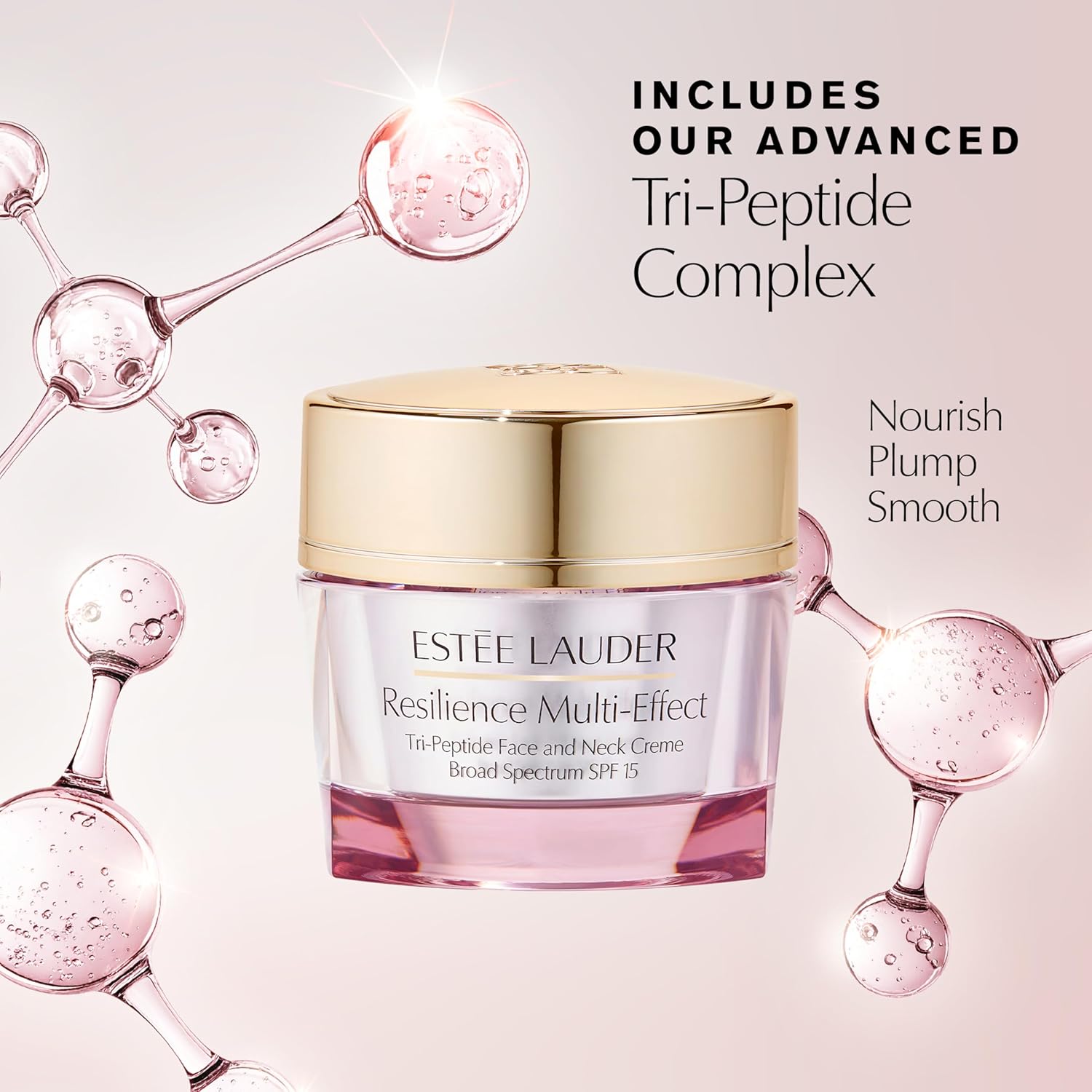 Estée Lauder Resilience Multi-Effect Tri-Peptide Face & Neck Cream SPF 15 – Plum