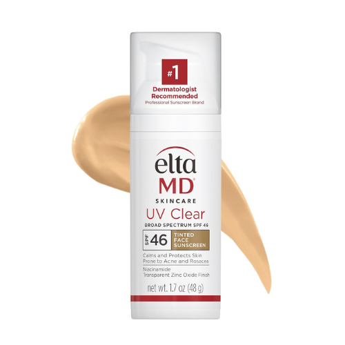 EltaMD UV Clear Tinted Face Sunscreen SPF 46 – Oil-Free Zinc Oxide, Dermatologis