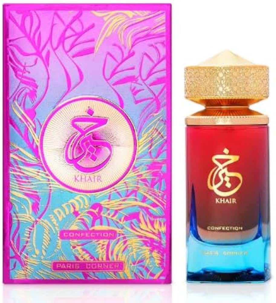 Khair Fragrance Luxury Perfume – Unisex Long-Lasting Scent in Gradient Red & Blu