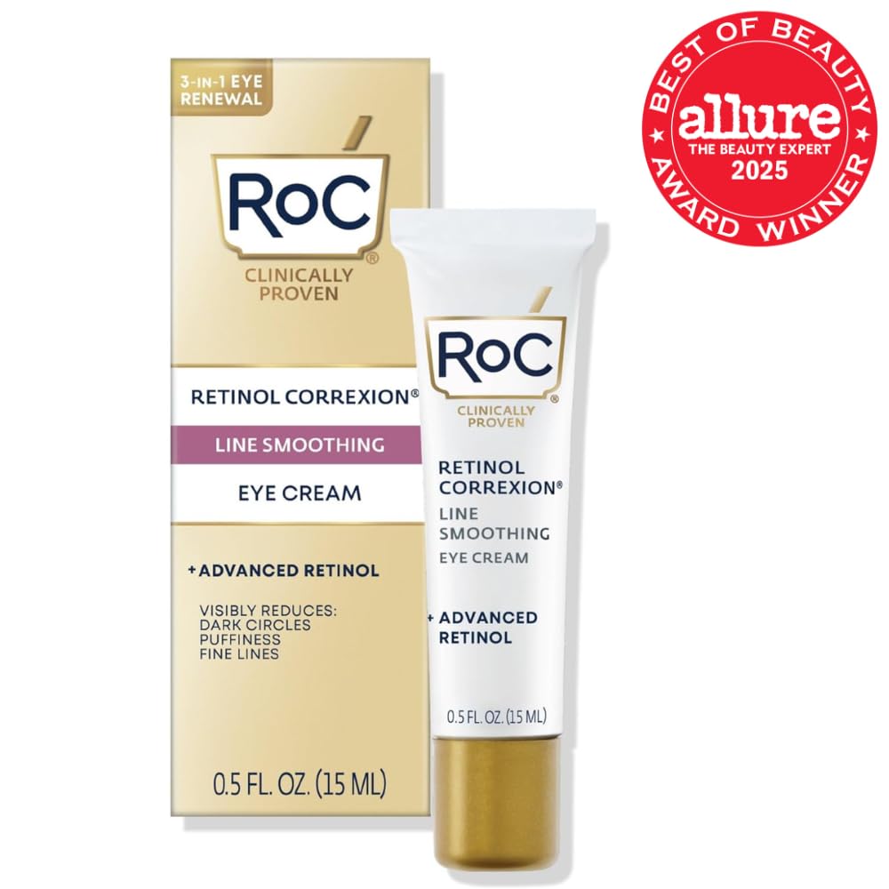 RoC Retinol Correxion Under Eye Cream – Reduces Dark Circles, Puffiness & Wrinkl