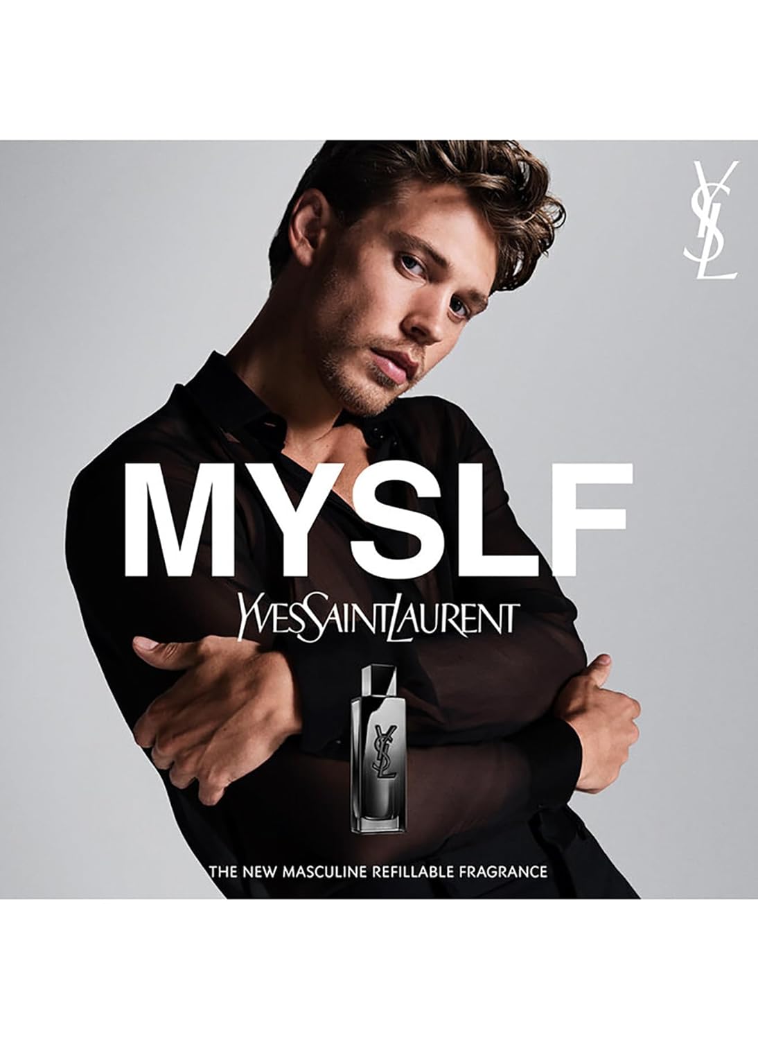 Myslf by Yves Saint Laurent for Men – 2 oz Eau de Parfum Spray (Refillable) – So