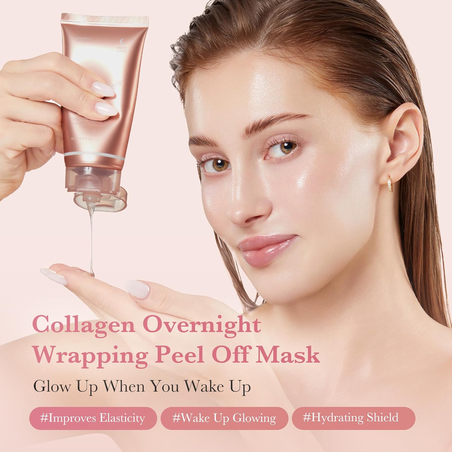 Medicube Wrapping Mask Collagen Overnight Peel-Off Mask – Elasticity & Hydration