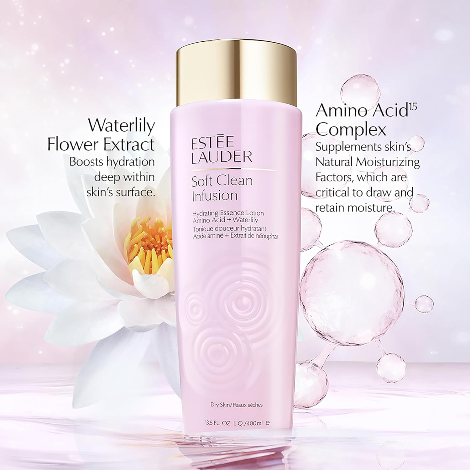 Estée Lauder Soft Clean Infusion Hydrating Skin Essence – Moisturizing Face Loti