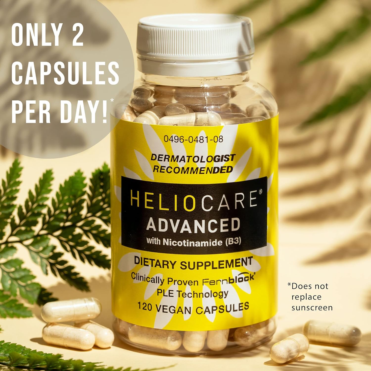 Heliocare Advanced Niacin B3 Supplement – Fernblock PLE 240mg & Vitamin B3 500mg