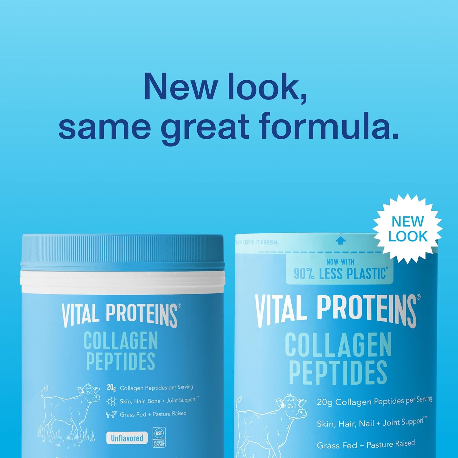 Vital Proteins Collagen Peptides Powder – Grass-Fed Collagen for Hair, Skin, Nai