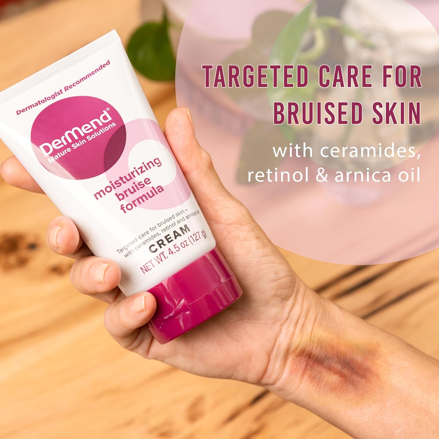 Dermend Arnica Bruise Cream with Vitamin K – Moisturizing Bruise Care for Arms, 