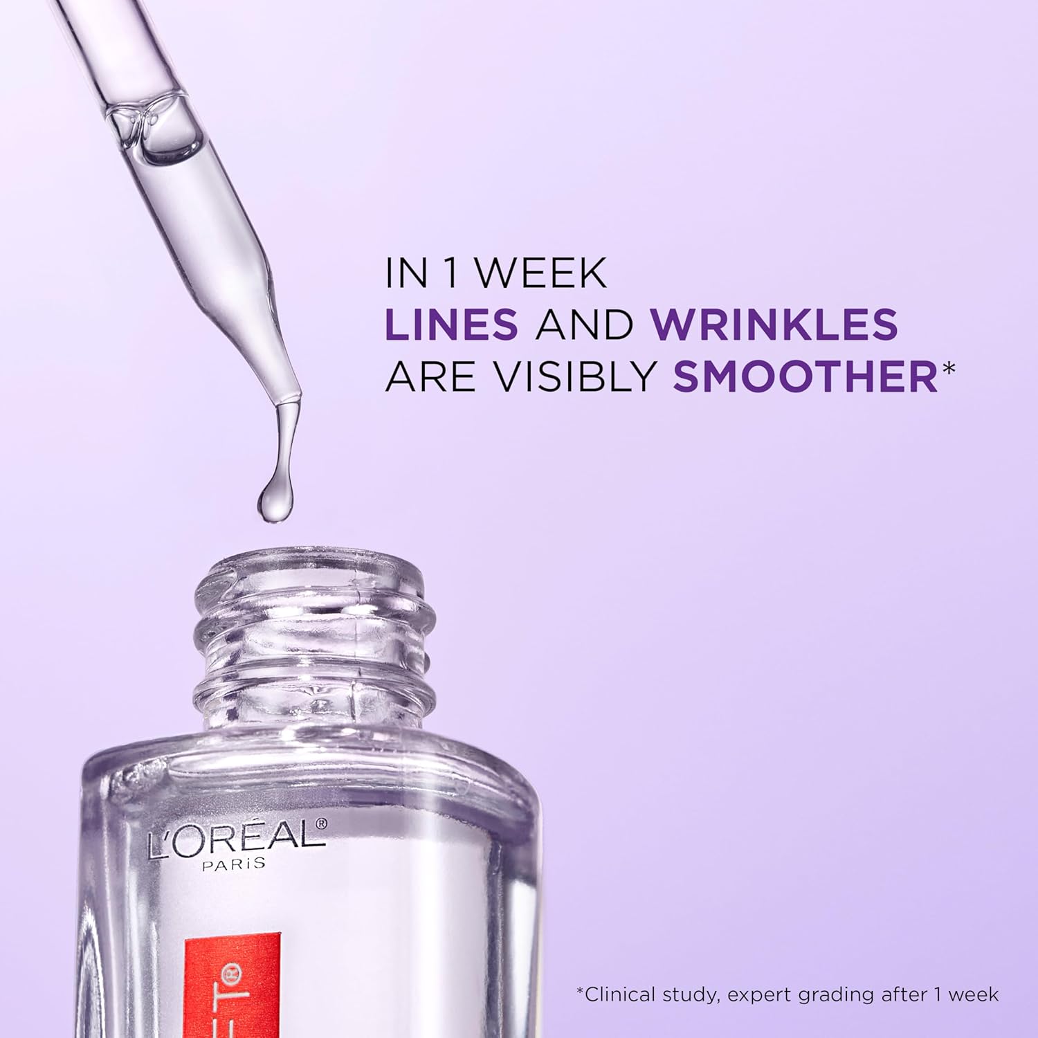 L'Oreal Paris Revitalift 1.5% Hyaluronic Acid Serum – Anti-Aging, Hydrating, Fra