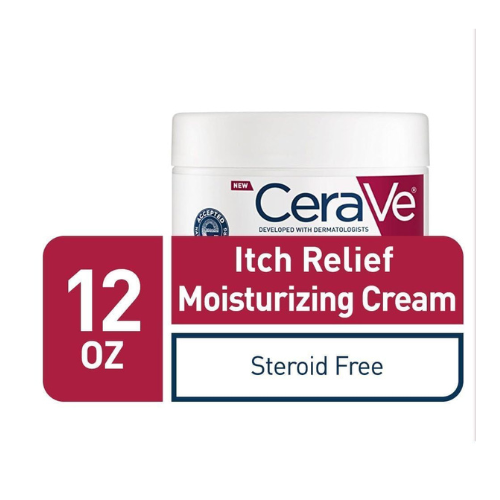 CeraVe Moisturizing Cream for Dry Skin with Pramoxine – Fragrance-Free Itch Reli