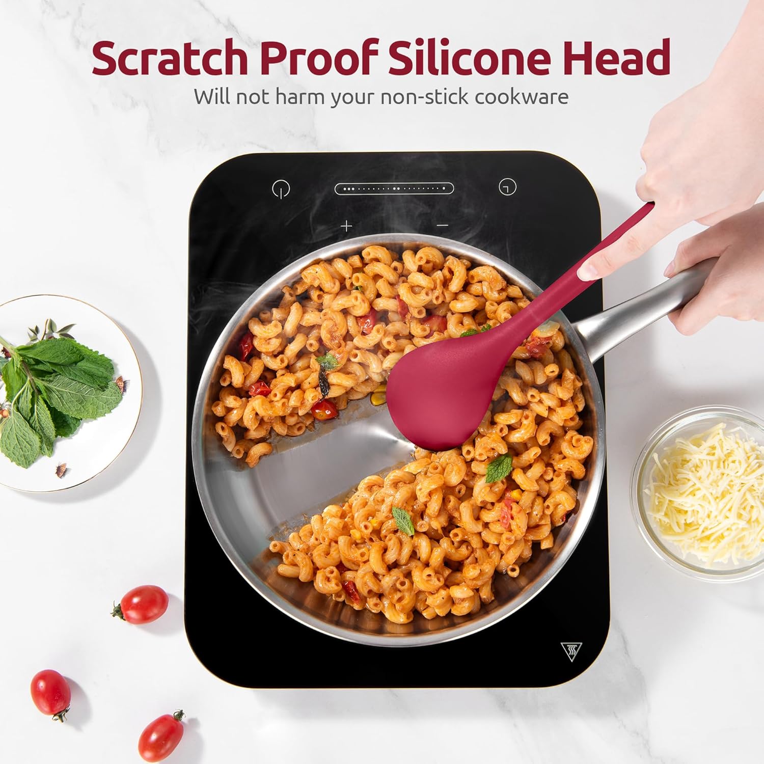 U-Taste Silicone Kitchen Cooking Utensil Set – 5-Piece High Heat Resistant, 13.6