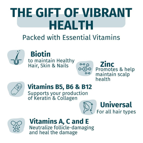 WEEM Hair, Skin & Nails Gummies – Vegan Biotin Vitamins for Women & Men | Suppor