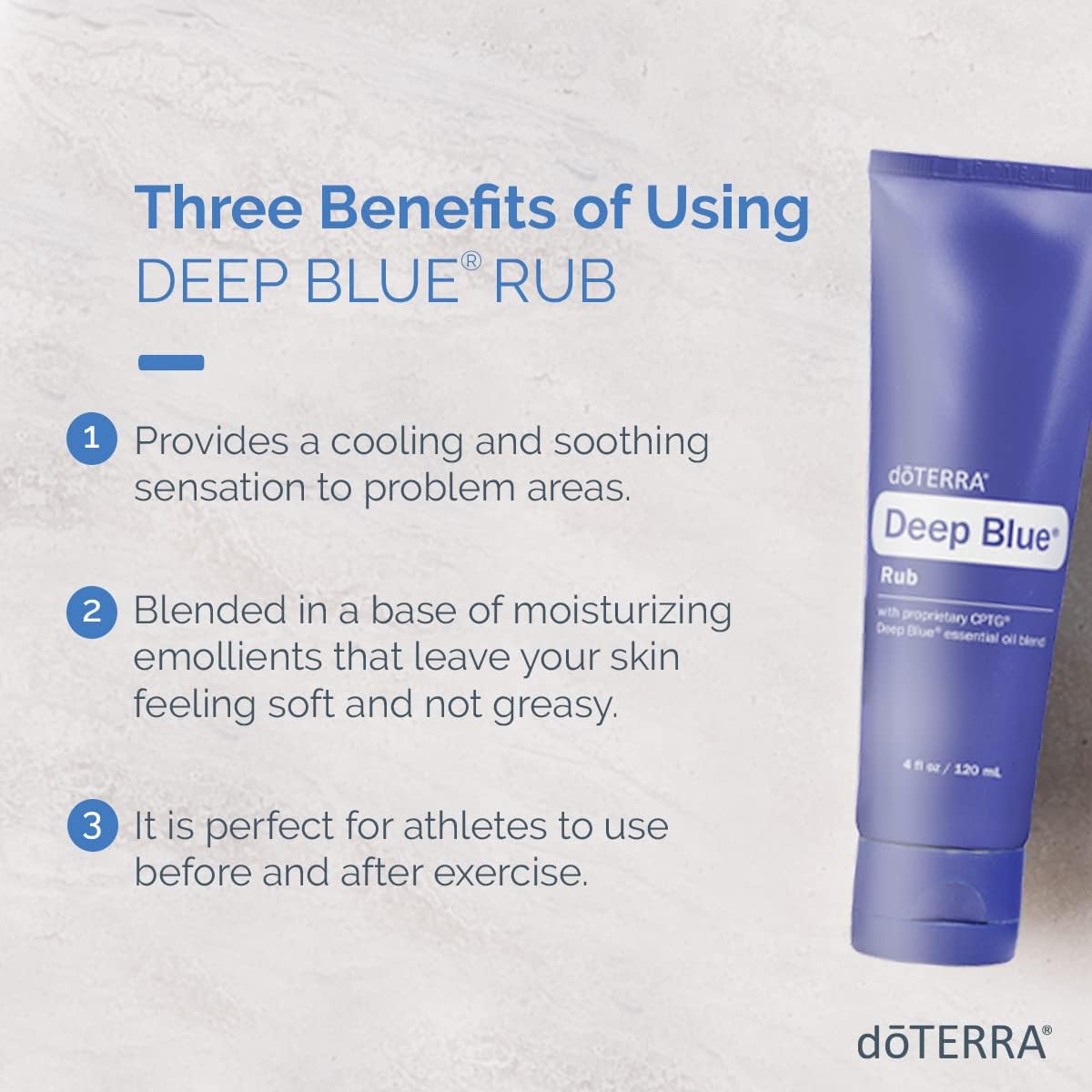 doTERRA Deep Blue Rub – Soothing Muscle & Joint Topical Cream for Pain Relief an