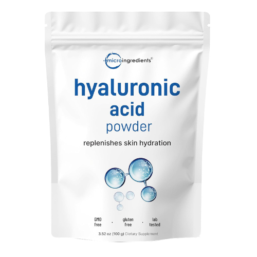 Micro Ingredients Hyaluronic Acid Serum Powder – Low Molecular Weight, Skin Hydr