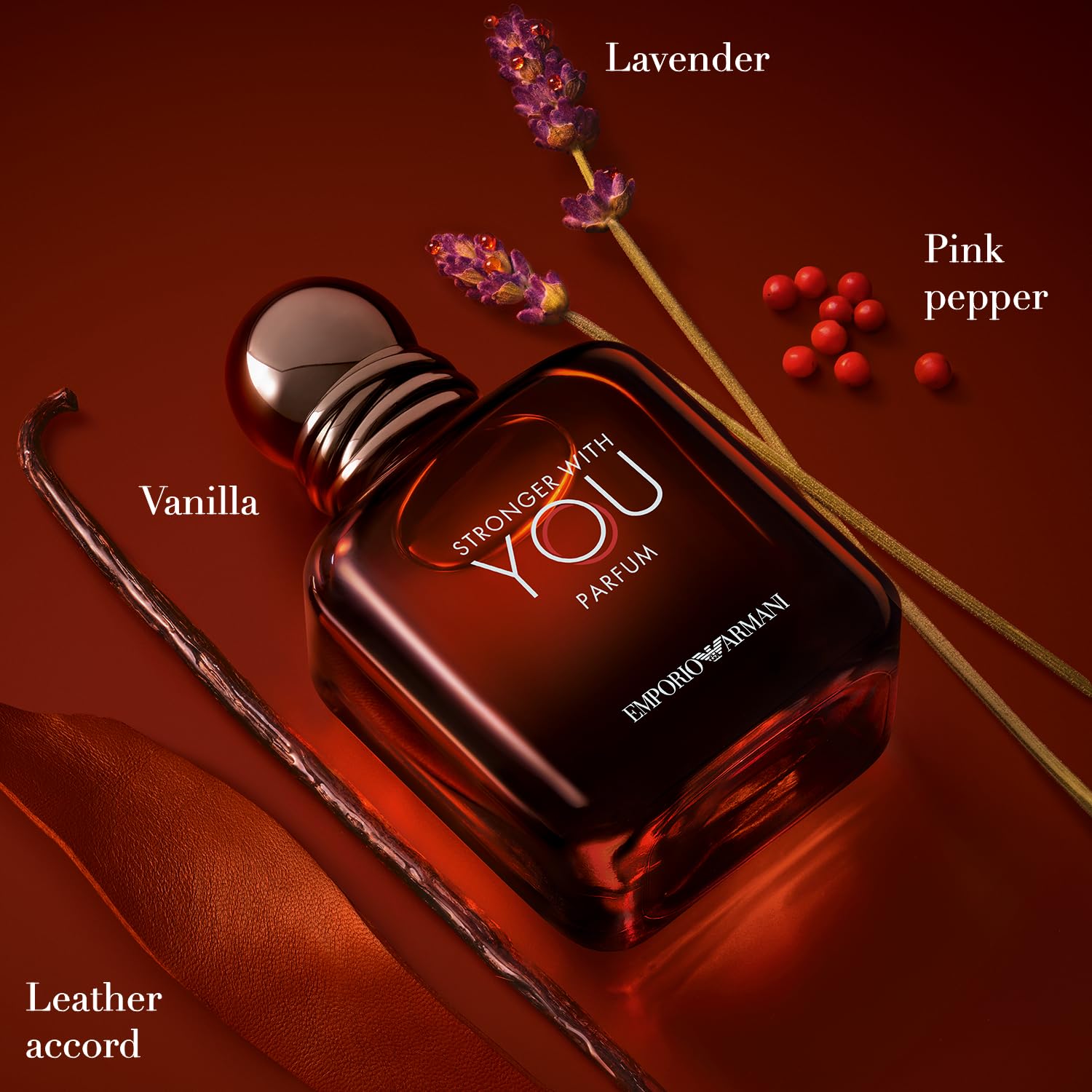 Armani Beauty Stronger With You Parfum for Men – Woody & Ambery Cologne with Rum