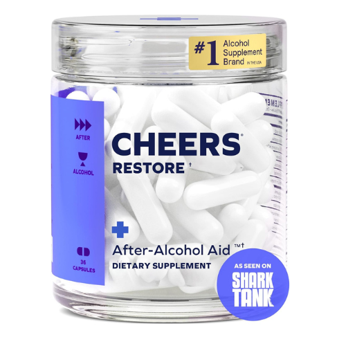 Cheers Restore – DHM & L-Cysteine Supplement for Liver Support, Hangover Relief 
