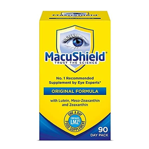 Macushield Eye Supplement – 90 One-a-Day Capsules – Supports Eye Health, Vision 
