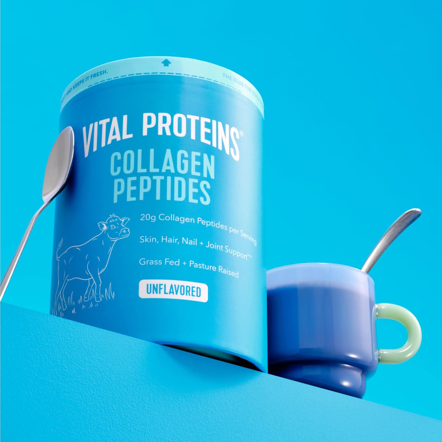 Vital Proteins Collagen Peptides Powder – Grass-Fed Collagen for Hair, Skin, Nai