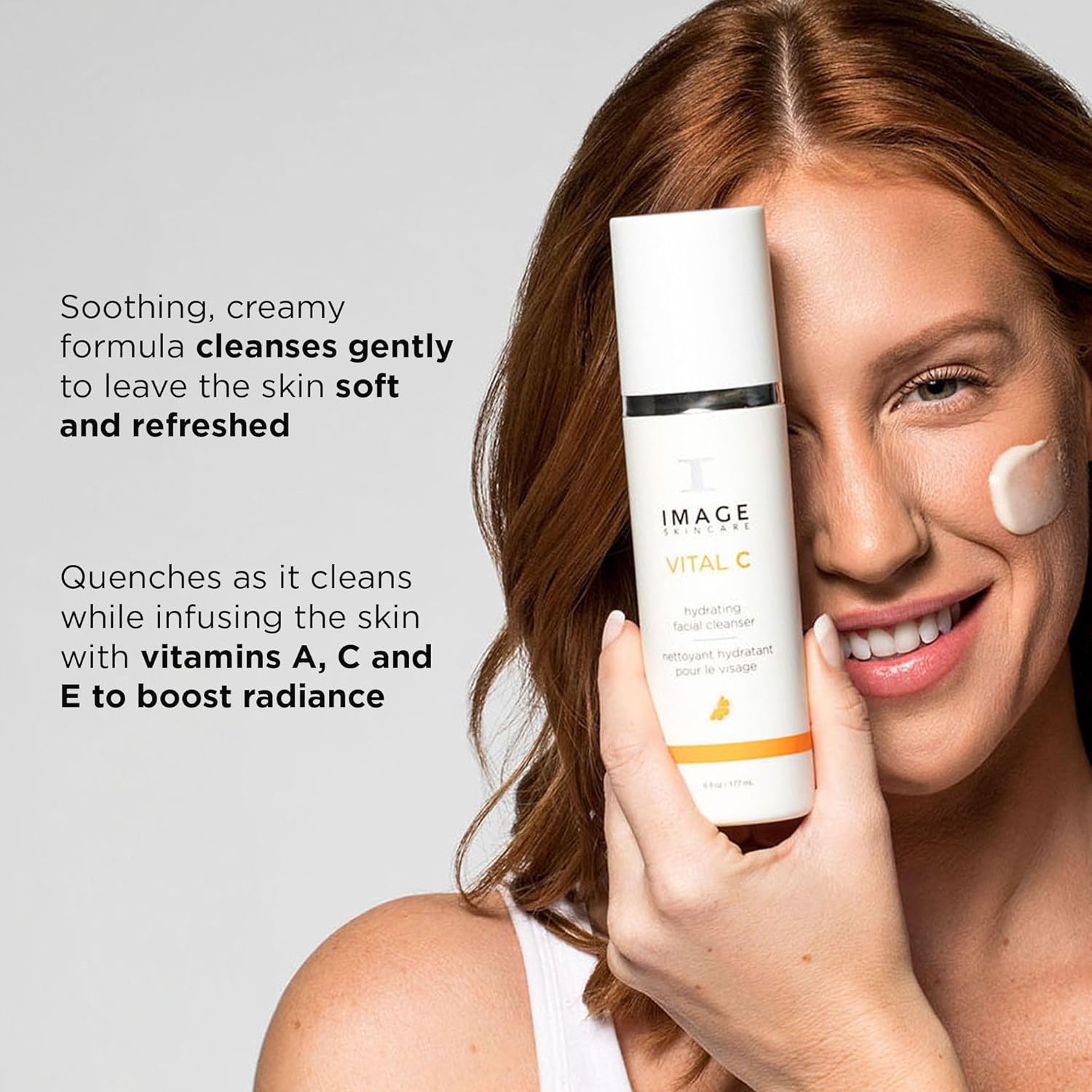 IMAGE Skincare VITAL C Hydrating Facial Cleanser – Gentle Vitamin C Face Wash wi