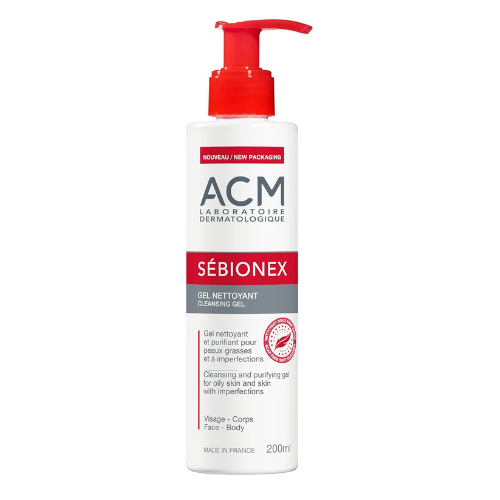 Sebionex Foaming Gel Face & Body Cleanser 200mL | Oil-Control Cleansing Gel for 