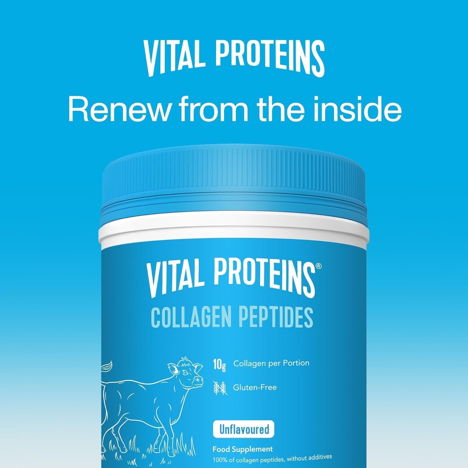 Vital Proteins Unflavored Collagen Peptides Powder – Supports Hair, Skin, Nails,