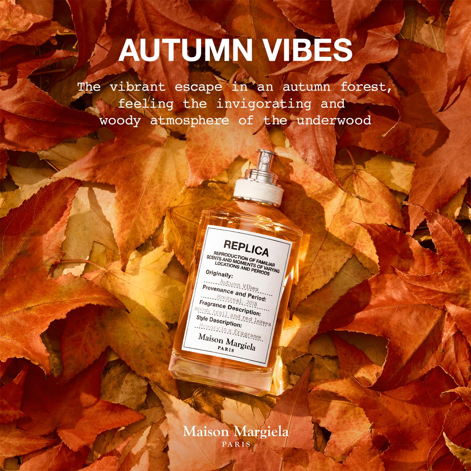 Maison Margiela Replica Autumn Vibes Eau de Toilette – Woody & Earthy Fragrance 