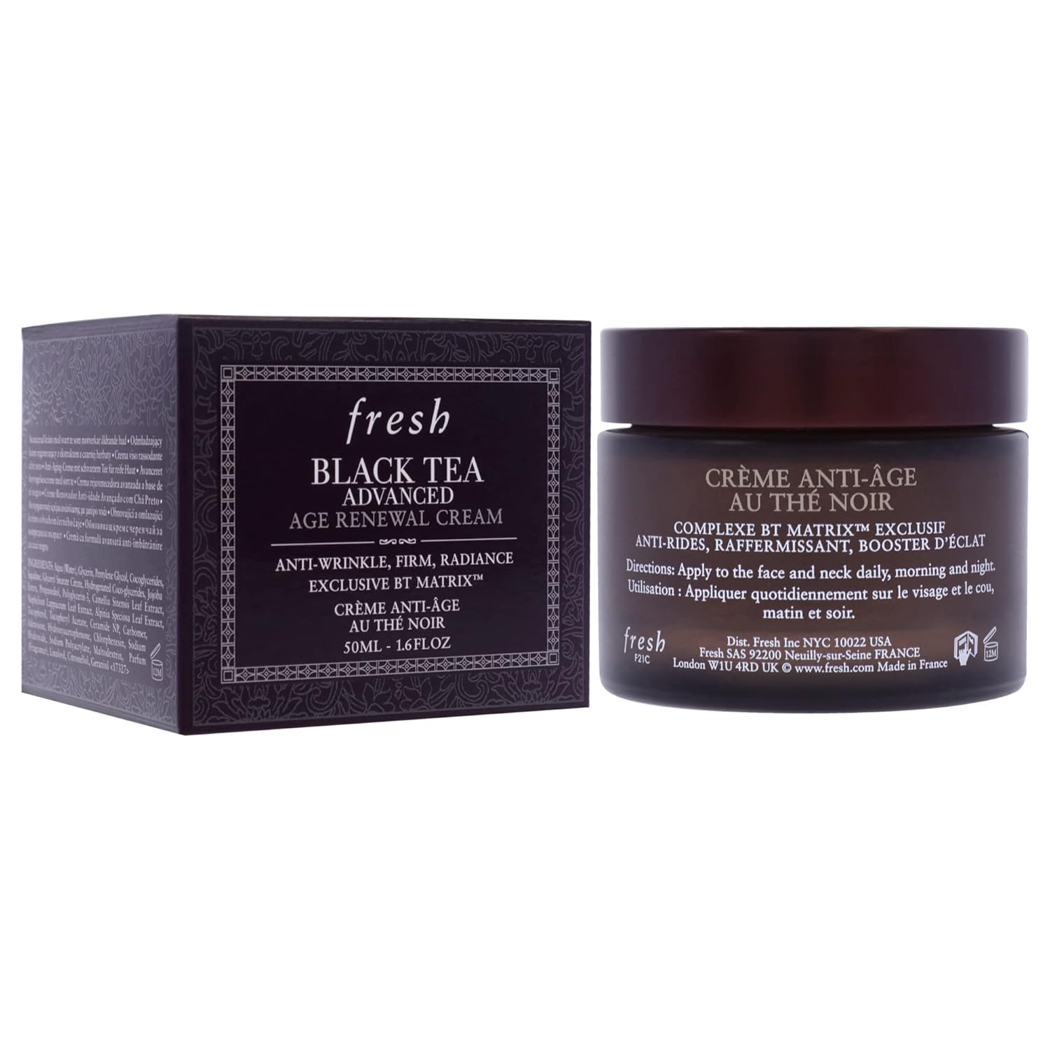 Fresh Black Tea Advanced Age Renewal Cream for Women – Firming & Anti-Aging Mois