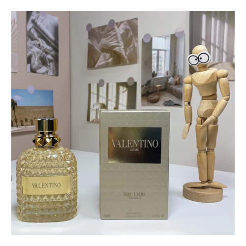 Valentino Uomo Born In Roma The Gold Eau de Toilette Spray for Men – 3.4 oz / 10