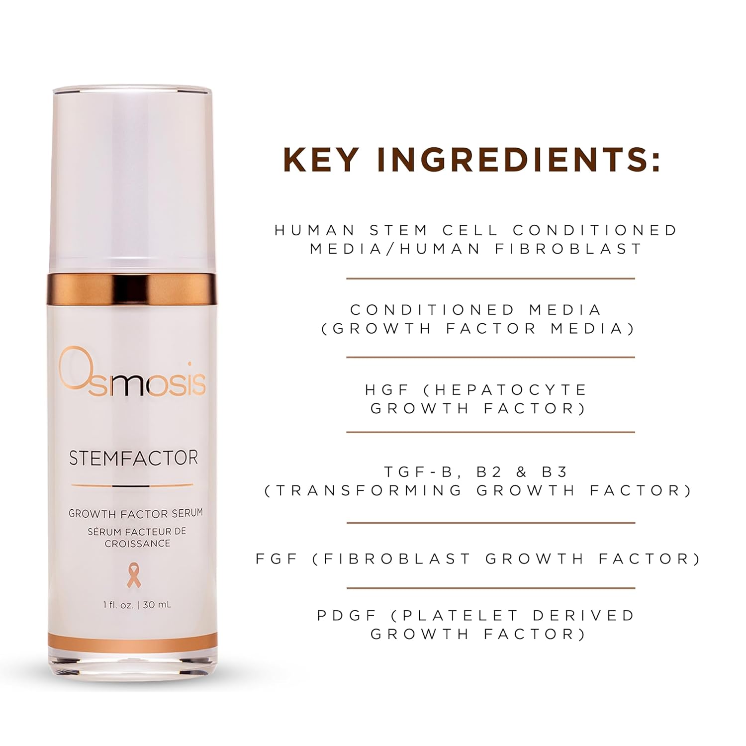Osmosis STEMFACTOR Growth Factor Facial Serum – Stimulates Stem Cells, Reduces S