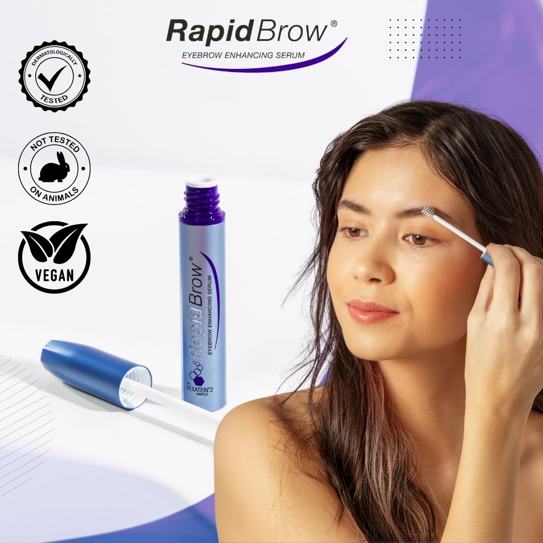 RAPIDBROW Eyebrow Enhancing Serum | Thicker, Fuller Looking Brows | Nourishing P