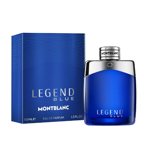 MONTBLANC Legend Blue Eau de Parfum for Men – Woody Aromatic Cologne with Spearm