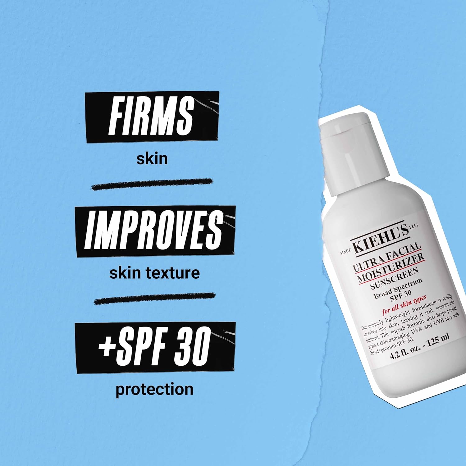Kiehl’s Ultra Facial Moisturizer with SPF 30 – Hydrating Face Cream with UVA & U