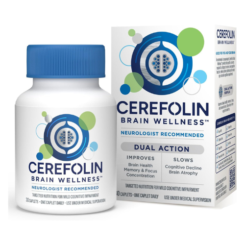 Cerefolin Brain Wellness Cognitive Support Supplement with L-Methylfolate, NAC &