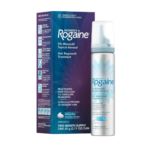 Rogaine 5% Minoxidil Foam for Women – Topical Once-A-Day Hair Loss Treatment – R