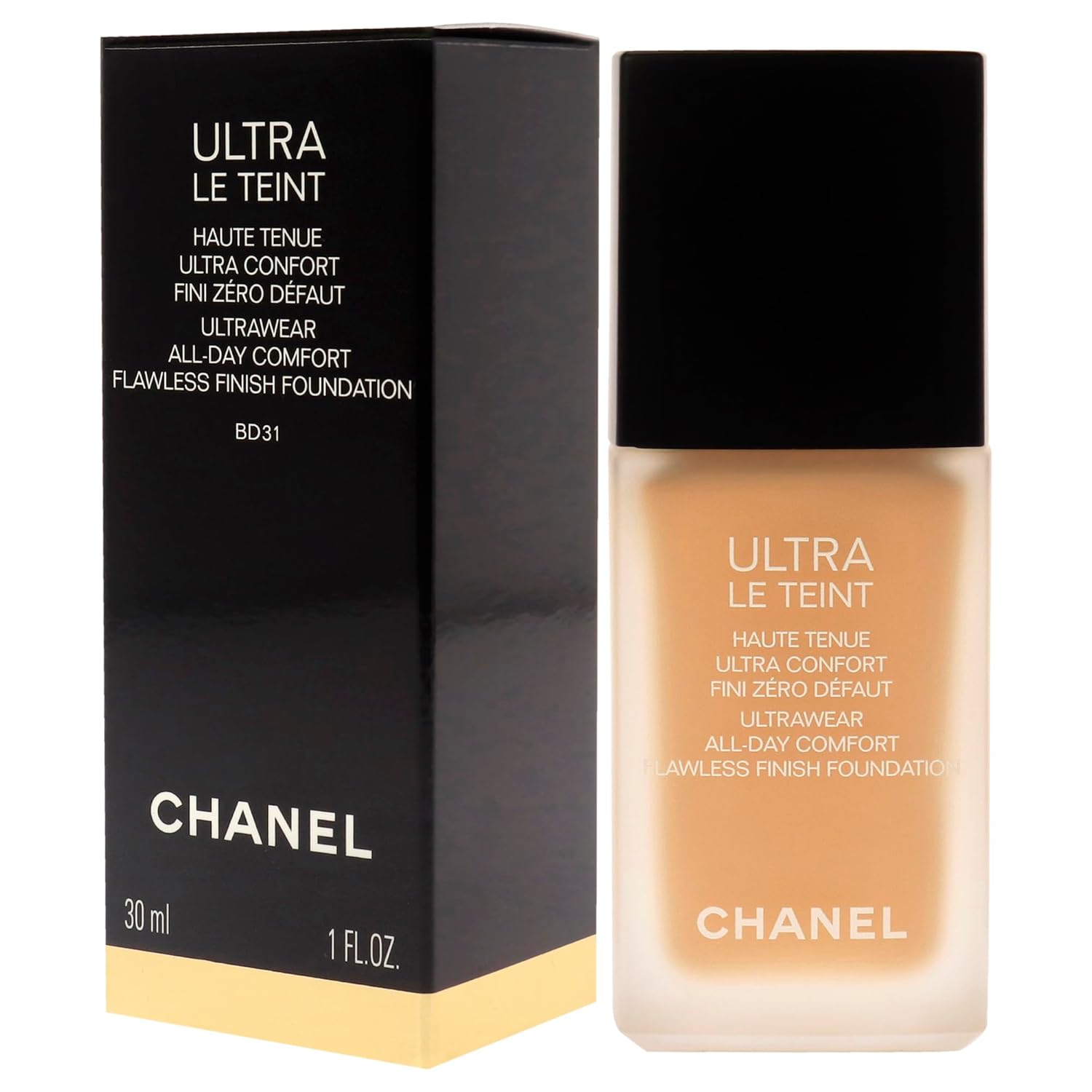 CHANEL Ultra Le Teint Ultrawear Flawless Foundation – BD31 Medium Golden, 1 oz –