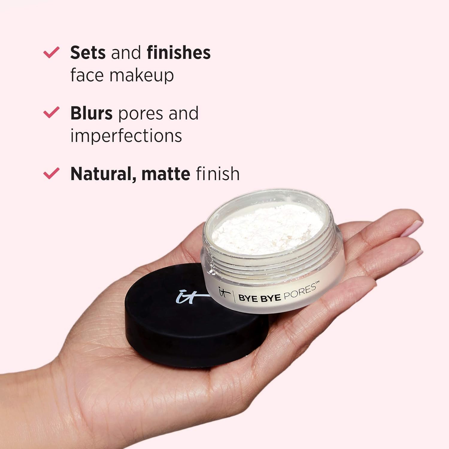 IT Cosmetics Bye Bye Pores Loose Setting Powder – Translucent Poreless Finish Fa