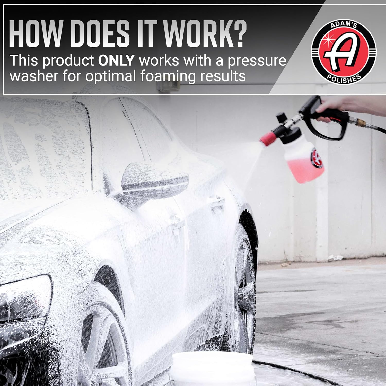 Adam’s Polishes Premium Foam Cannon – Soap Sprayer for Car Wash with 1/4" Quick 