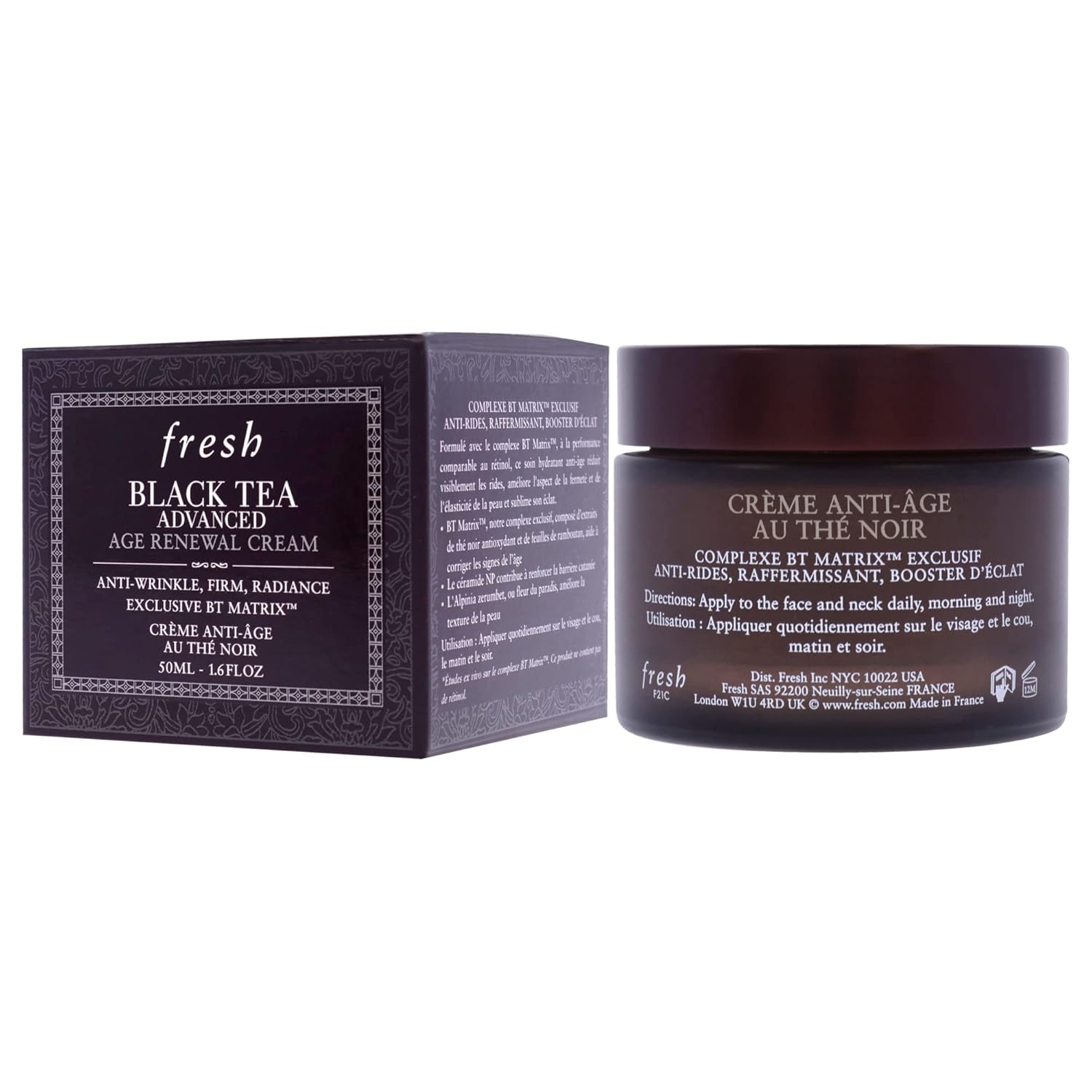Fresh Black Tea Advanced Age Renewal Cream for Women – Firming & Anti-Aging Mois