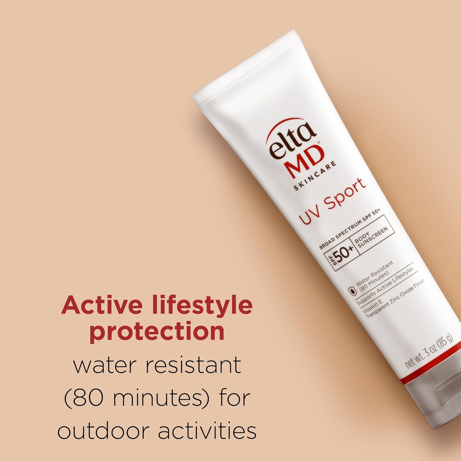 EltaMD UV Sport Sunscreen Lotion SPF 50 – Oil-Free Body Sunscreen with Zinc Oxid